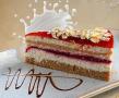 Panna Cotta cake piece